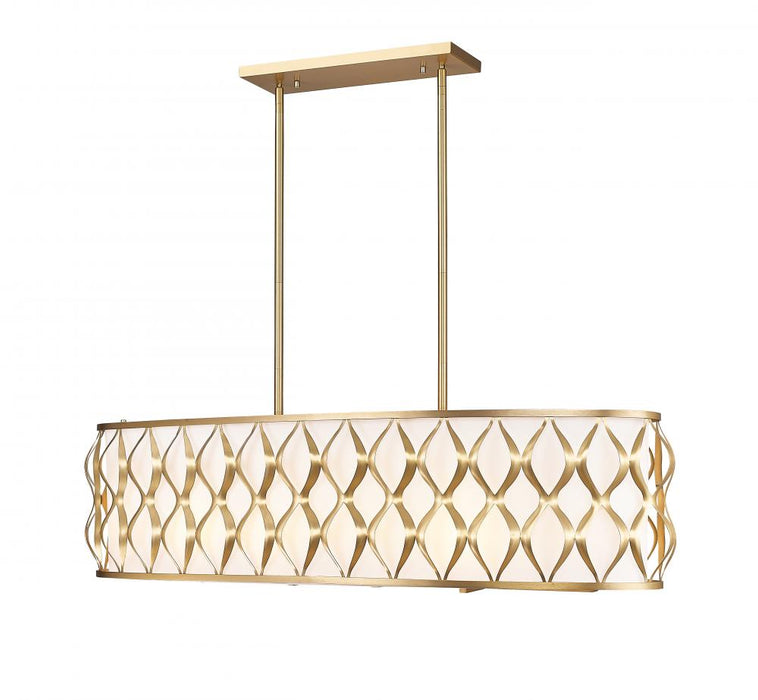 10 Light Linear Chandelier | 1948-42L-MGLD
