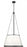 6 Light Pendant | 1954P24-MB
