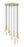 11 Light Chandelier | 1956P-11R-MGLD