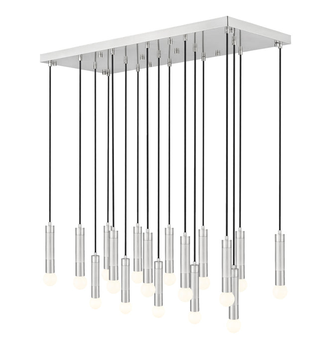 17 Light Linear Chandelier | 1956P-17L-BN