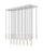 23 Light Linear Chandelier | 1956P-23L-BN