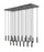 23 Light Linear Chandelier | 1956P-23L-MB