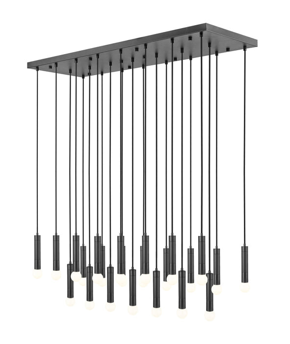23 Light Linear Chandelier | 1956P-23L-MB