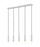 5 Light Linear Chandelier | 1956P-5L-BN
