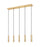 5 Light Linear Chandelier | 1956P-5L-MGLD