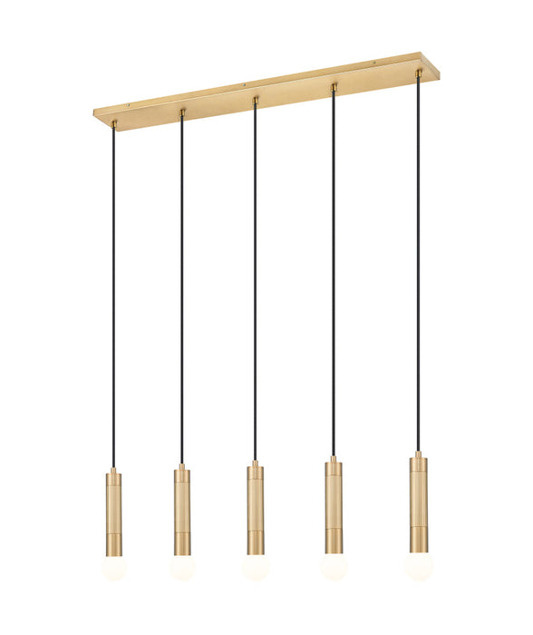 5 Light Linear Chandelier | 1956P-5L-MGLD