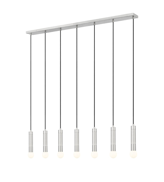 7 Light Linear Chandelier | 1956P-7L-BN