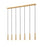 7 Light Linear Chandelier | 1956P-7L-MGLD