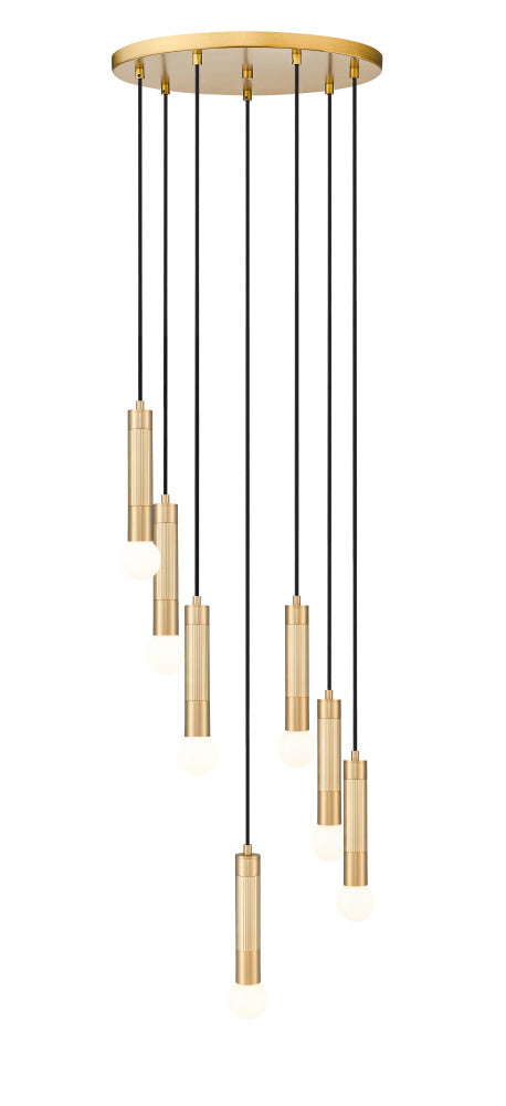 7 Light Chandelier | 1956P-7R-MGLD