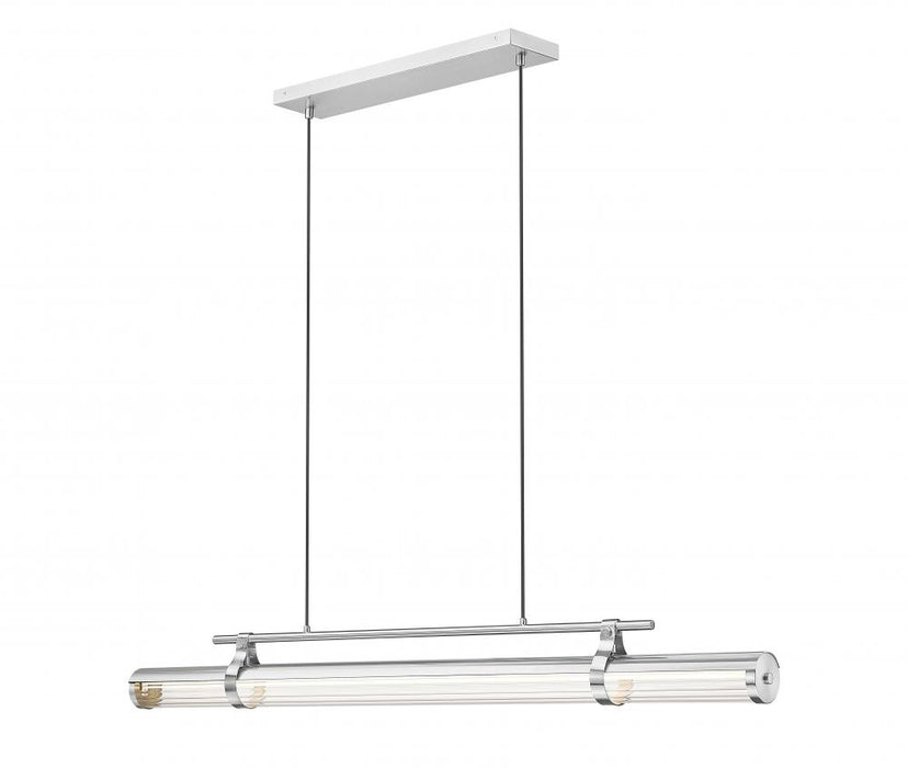 1 Light Linear Chandelier | 1959-54L-BN-LED