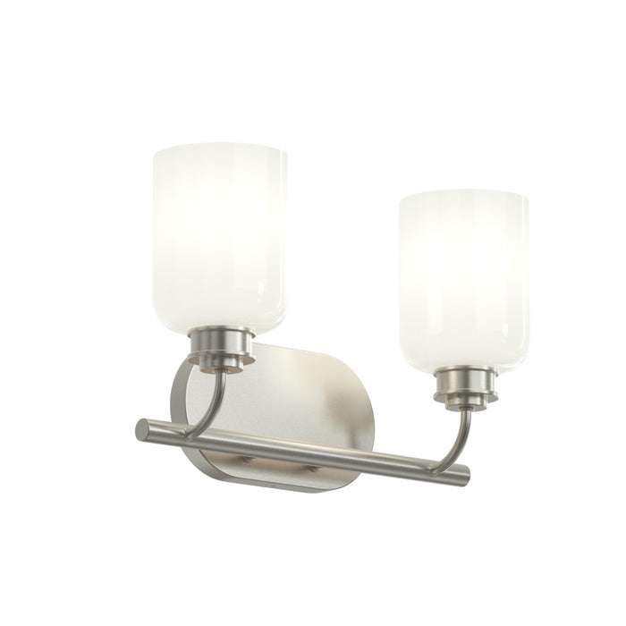 Reines Two-light Bath Vanity With Opal Glass Shades | P300578-009