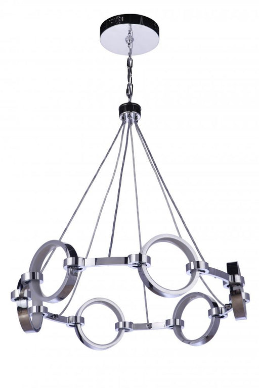 Craftmade Context 6 Light LED Chandelier in Chrome