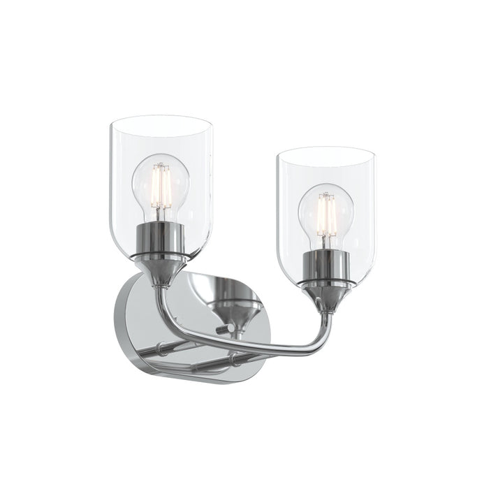 Ilia 2-light Bath Vanity With Clear Glass Shade | P300572-015