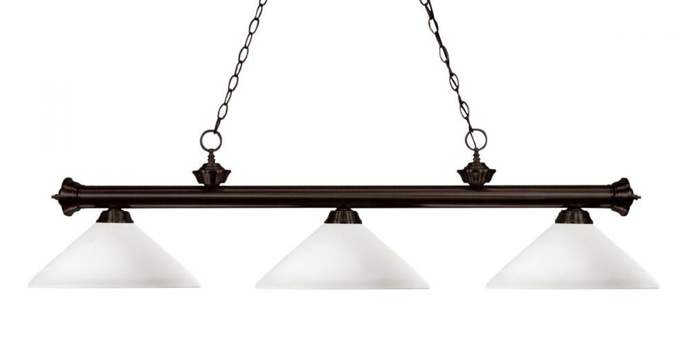 3 Light Billiard | 200-3BRZ-AMO14