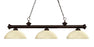 3 Light Billiard | 200-3BRZ-DGM14