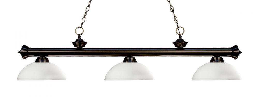 3 Light Billiard | 200-3BRZ-DMO14