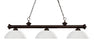 3 Light Billiard | 200-3BRZ-DWL14