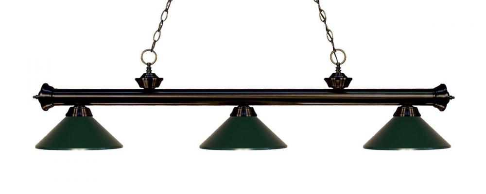 3 Light Billiard | 200-3BRZ-MDG