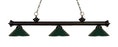 3 Light Billiard | 200-3BRZ-MDG