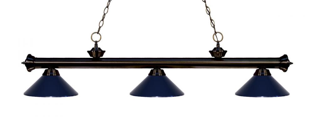 3 Light Billiard | 200-3BRZ-MNB