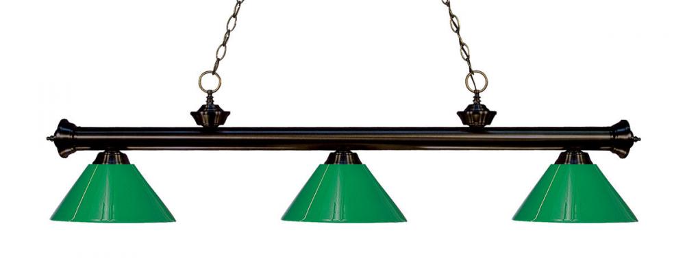 3 Light Billiard | 200-3BRZ-PGR