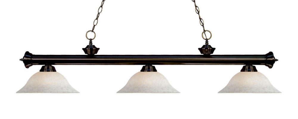 3 Light Billiard | 200-3BRZ-WM16