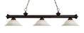 3 Light Billiard | 200-3BRZ-WM16