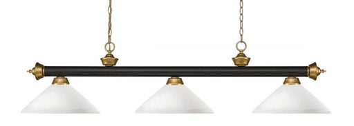 3 Light Billiard | 200-3BRZ+SG-AMO14