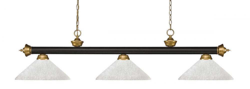 3 Light Billiard | 200-3BRZ+SG-AWL14