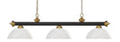 3 Light Billiard | 200-3BRZ+SG-DWL14