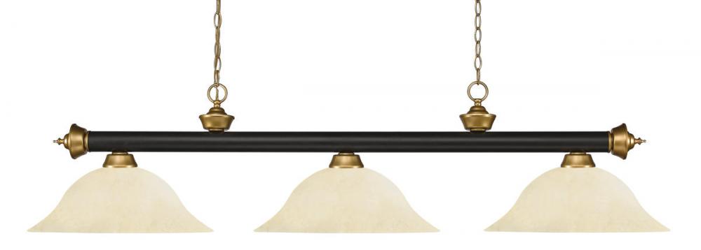 3 Light Billiard | 200-3BRZ+SG-GM16