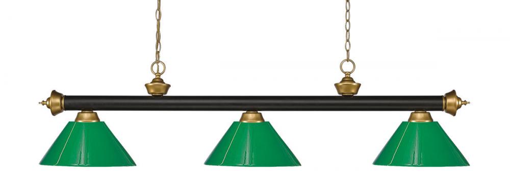 3 Light Billiard | 200-3BRZ+SG-PGR