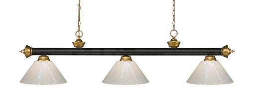 3 Light Billiard | 200-3BRZ+SG-PWH