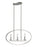 3 Light Linear Chandelier | 2010-3L-BN