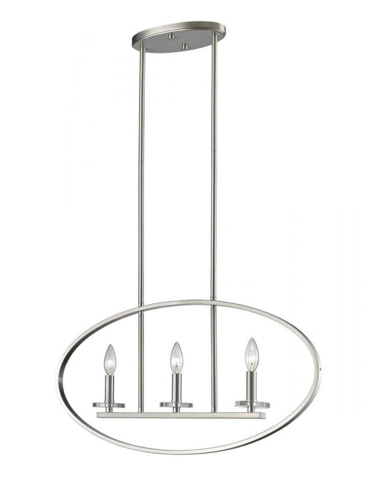 3 Light Linear Chandelier | 2010-3L-BN