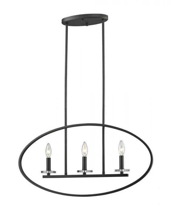 3 Light Linear Chandelier | 2010-3L-BRZ