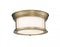 2 Light Flush Mount | 2011F10-HBR
