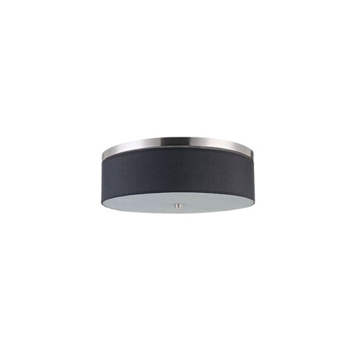 Zen Flush Mount 3-light Black | 208FM03BS-BK