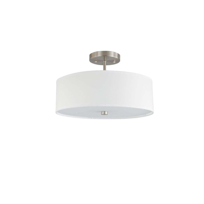 Zen Semi-flush Mount 3-light White | 208SF03BS-WH