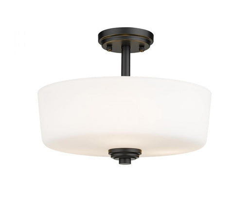3 Light Semi Flush Mount | 220SF3-MB