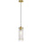 1lt Incandescent Pendant, Agb With Clr/fr Glass | 22152-CF-AGB