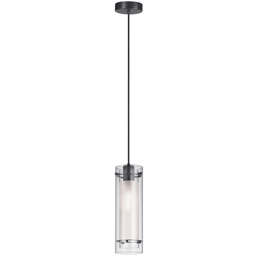 1lt Incandescent Pendant, Mb With Clr/fr Glass | 22152-CF-MB