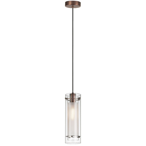 Single Pendant Clear Frosted Glass | 22152-CF-OBB