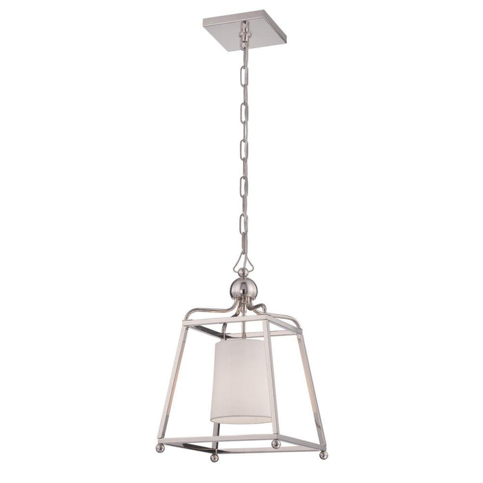 Crystorama Libby Langdon for Crystorama Sylvan 1 Light Polished Nickel Mini Pendant