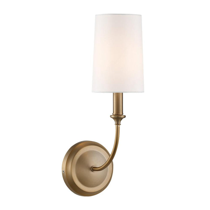 Crystorama Libby Langdon Sylvan 1 Light Vibrant Gold Sconce