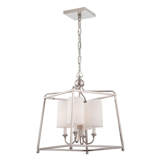 Crystorama Libby Langdon for Crystorama Sylvan 4 Light Polished Nickel Mini Chandelier