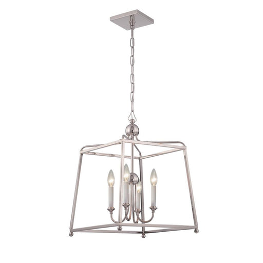 Crystorama Libby Langdon for Crystorama Sylvan 4 Light Polished Nickel Mini Chandelier