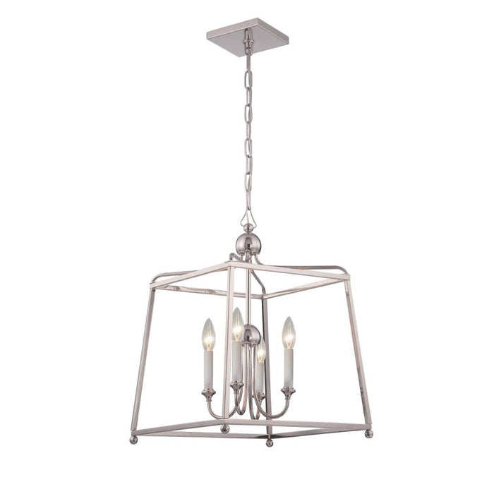 Crystorama Libby Langdon for Crystorama Sylvan 4 Light Polished Nickel Mini Chandelier