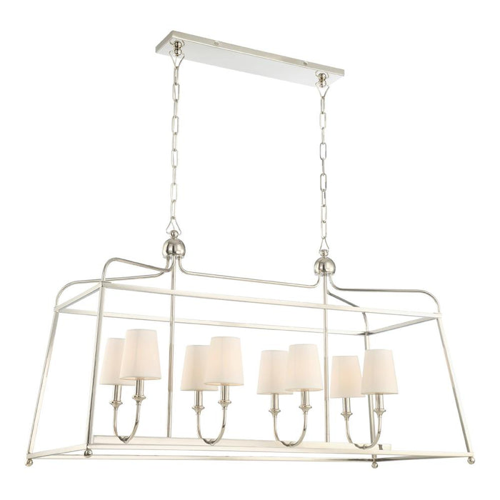 Crystorama Libby Langdon for Crystorama Sylvan 8 Light Polished Nickel Chandelier