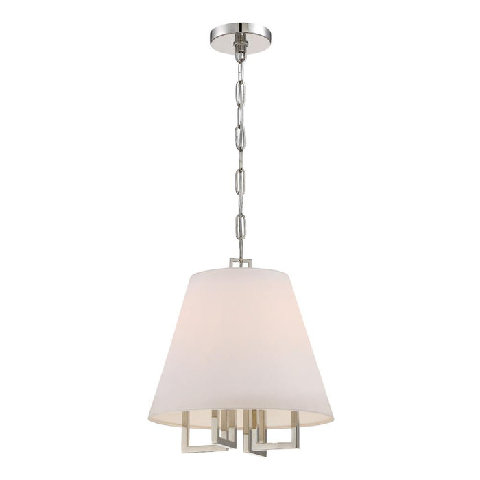 Crystorama Libby Langdon Westwood 4 Light Polished Nickel Pendant